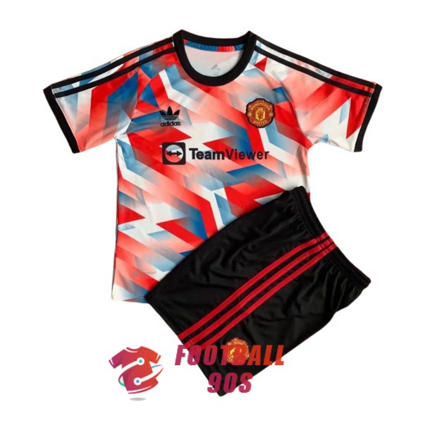 maillot manchester united enfants rouge blanc edition conceptuelle