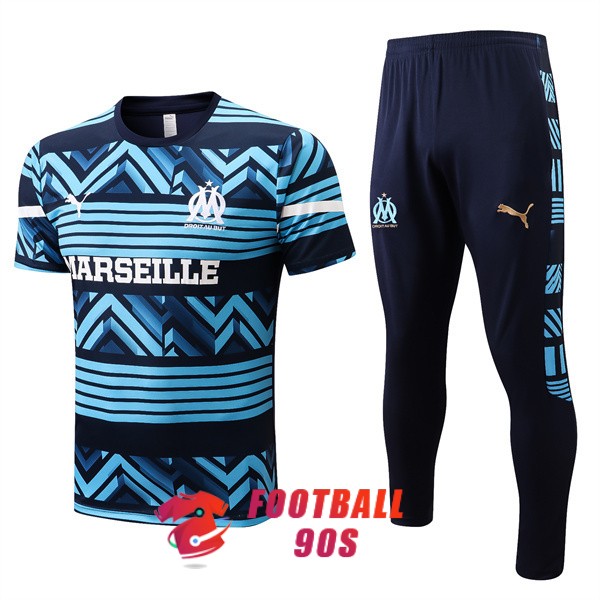 maillot om entrainement kit 2022-2023 bleu clair bleu fonce (1)