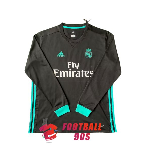 maillot real madrid vintage fly emirates exterieur manche longue 2017-2018