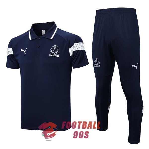 om 2022-2023 entrainement bleu fonce (1) polo kit