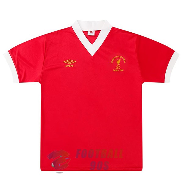 maillot liverpool vintage rouge edition speciale european cup final 1981