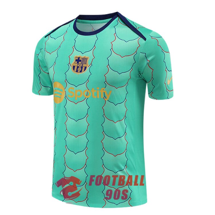 maillot barcelone entrainement 2024-2025 rayure vert