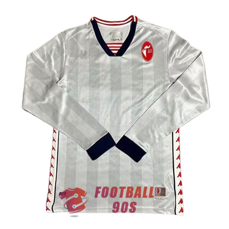 maillot bari manche longue blanc gris rayure edition speciale 2024-2025
