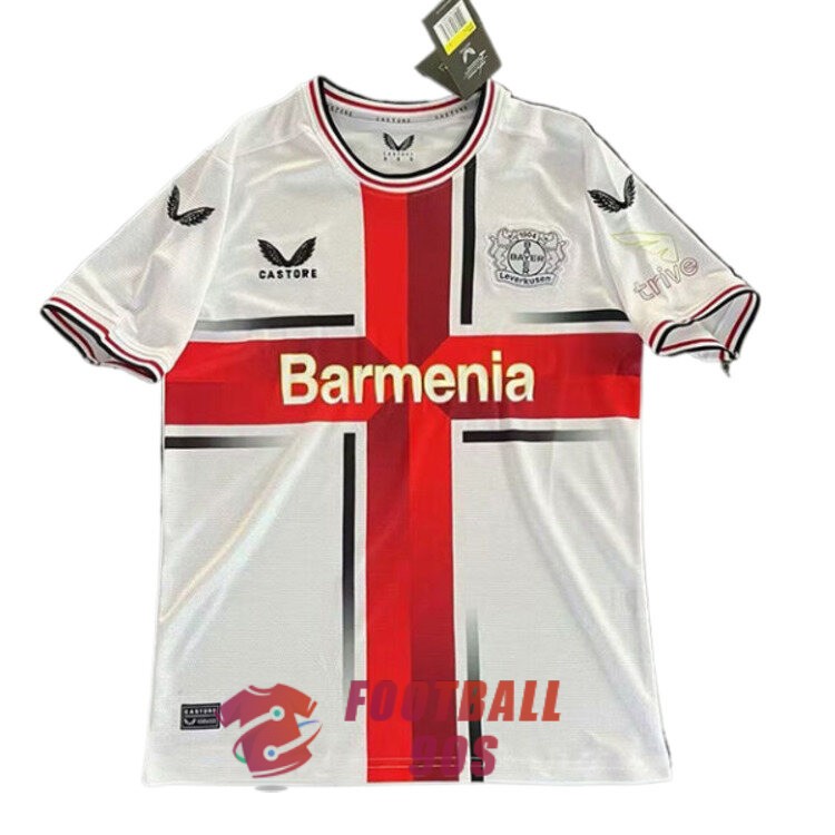 maillot bayer leverkusen edition speciale 2024-2025 blanc rouge
