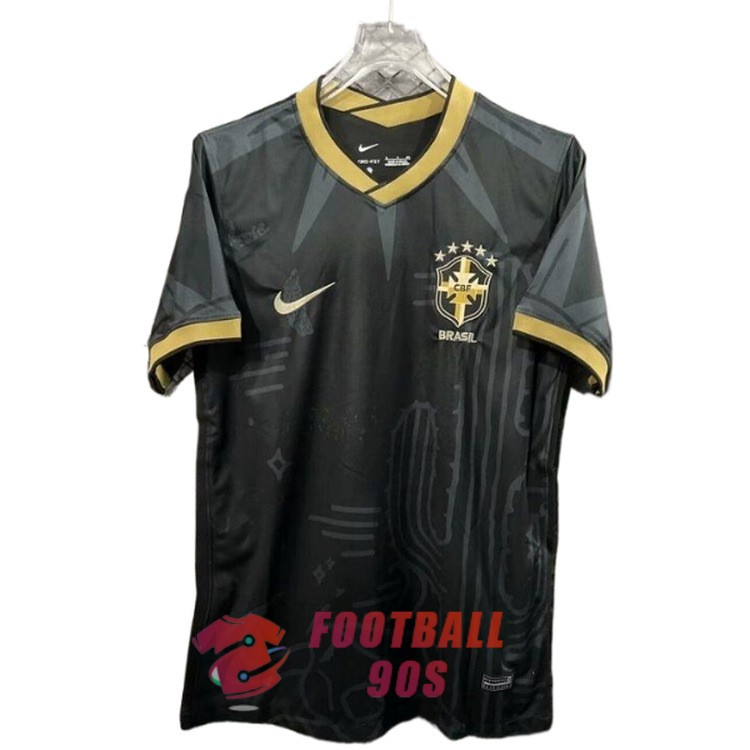 maillot bresil edition speciale 2024-2025 noir jaune