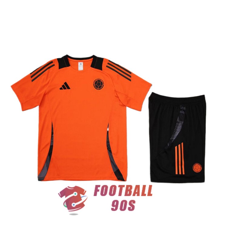 maillot colombie entrainement kit 2024-2025 orange