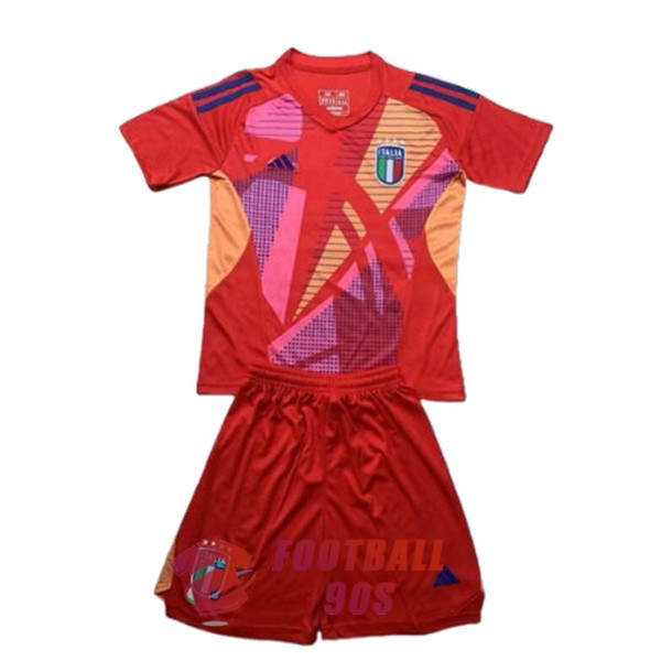 maillot italie enfants rouge gardien 2024-2025