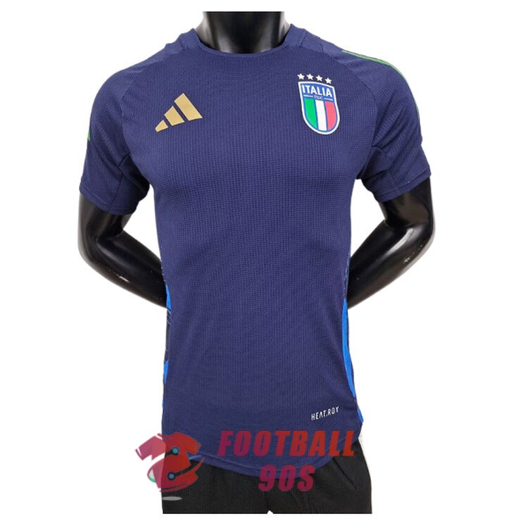 maillot italie entrainement version joueur 2024-2025 bleu fonce