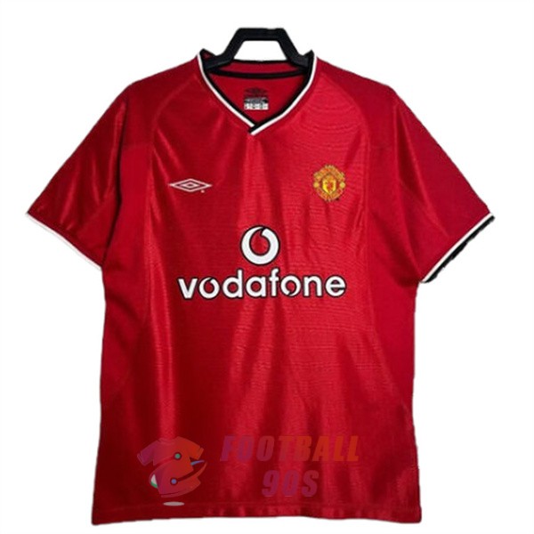 maillot manchester united vintage 2000-2002 domicile