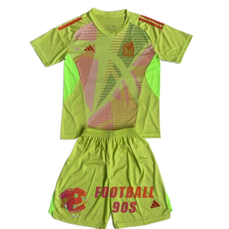 maillot mexique enfants vert fluorescent gardien 2024-2025