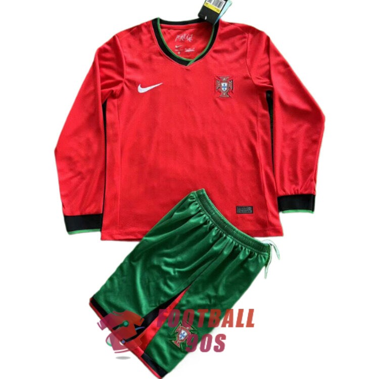 maillot portugal enfants domicile manche longue 2024-2025
