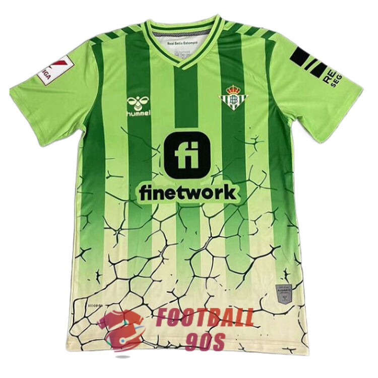 maillot real betis edition speciale 2024-2025 rayure vert clair vert fonce