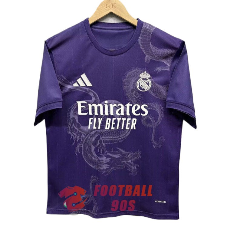 maillot real madrid edition speciale 2024-2025 dragon pourpre
