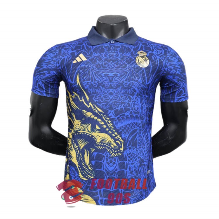 maillot real madrid edition speciale version joueur 2024-2025 dragon bleu