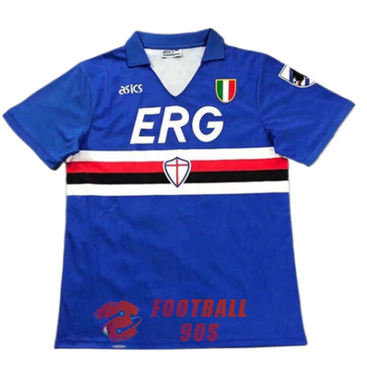 maillot sampdoria vintage 1991-1992 domicile