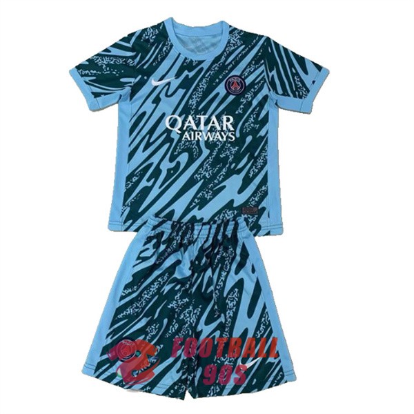 maillot psg enfants bleu noir gardien 2024-2025