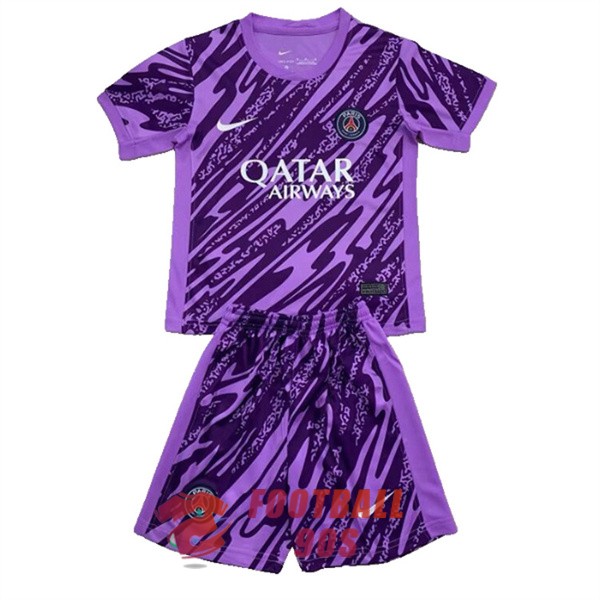 maillot psg enfants pourpre noir gardien 2024-2025