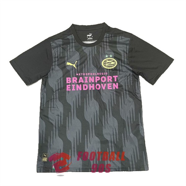 maillot psv eindhoven entrainement 2024-2025 noir gris