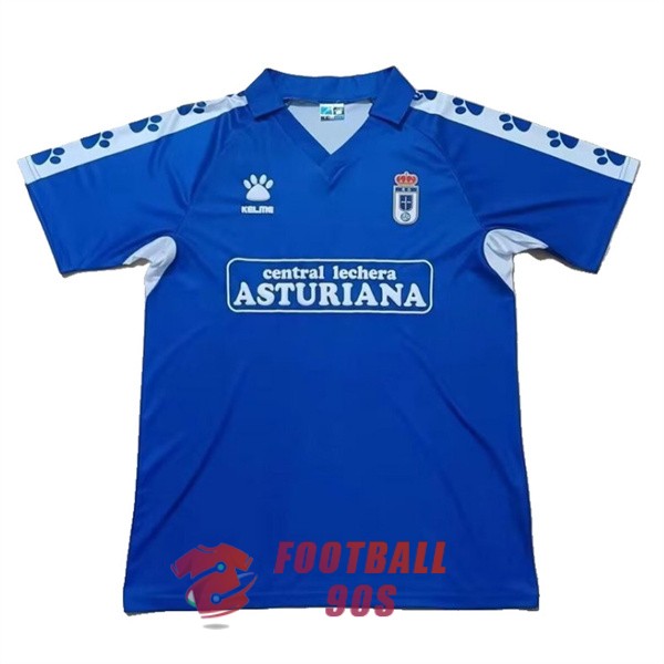 maillot real oviedo vintage 1990-1991 domicile