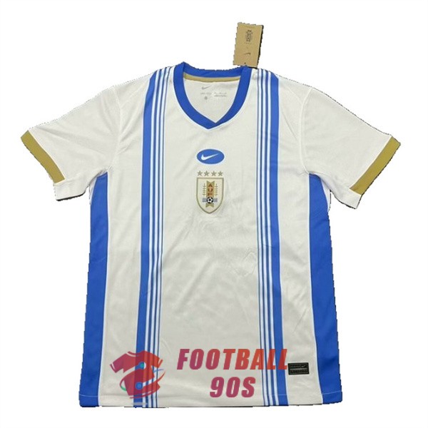 maillot uruguay entrainement 2024-2025 blanc bleu