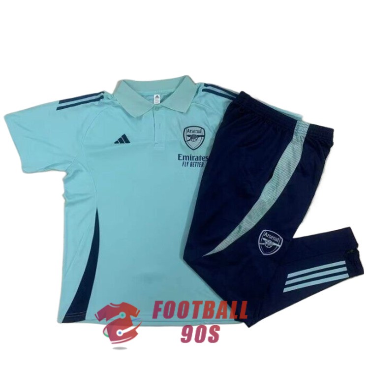 arsenal 2024-2025 polo kit bleu clair