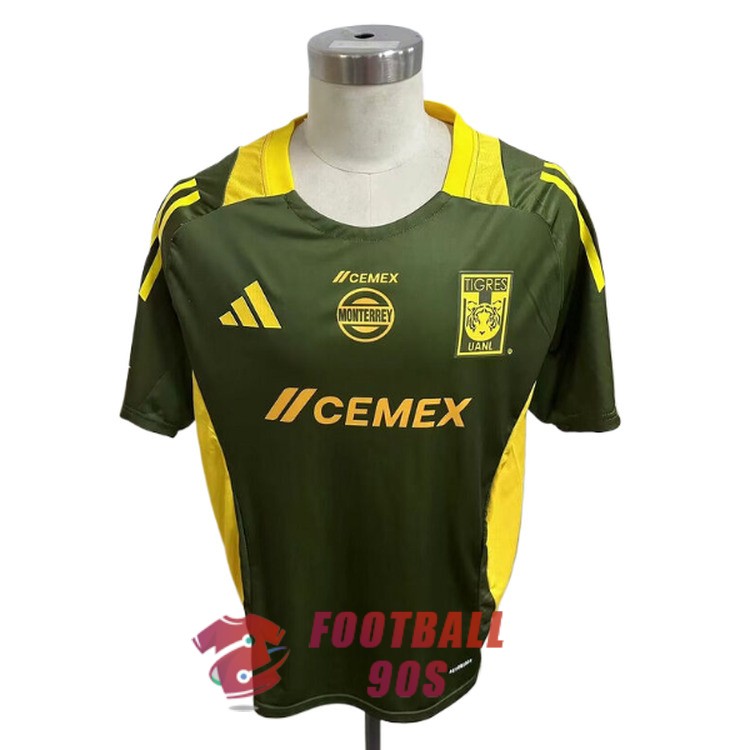 maillot tigres gardien version joueur 2024-2025 vert fonce jaune