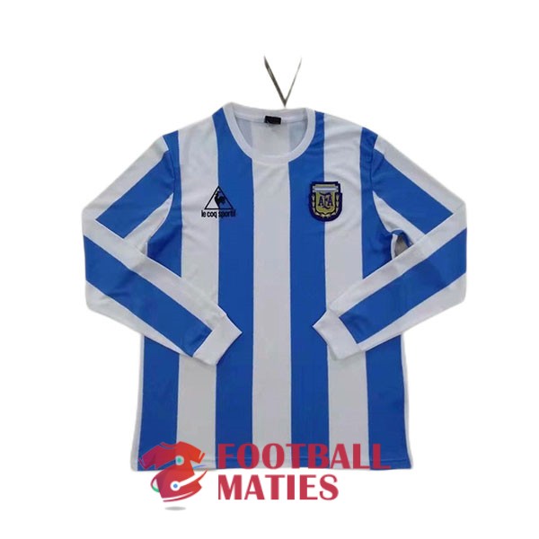 maillot argentine vintage domicile manche longue 1986