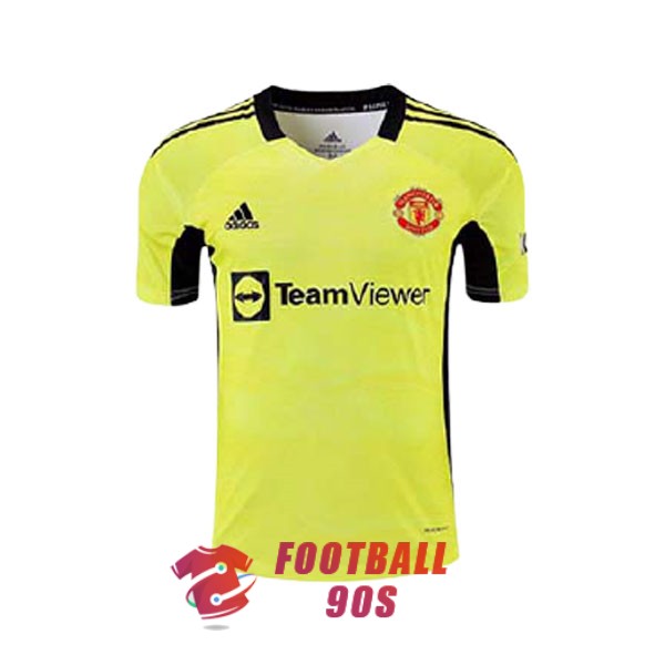 maillot manchester united gardien 2021-2022 jaune