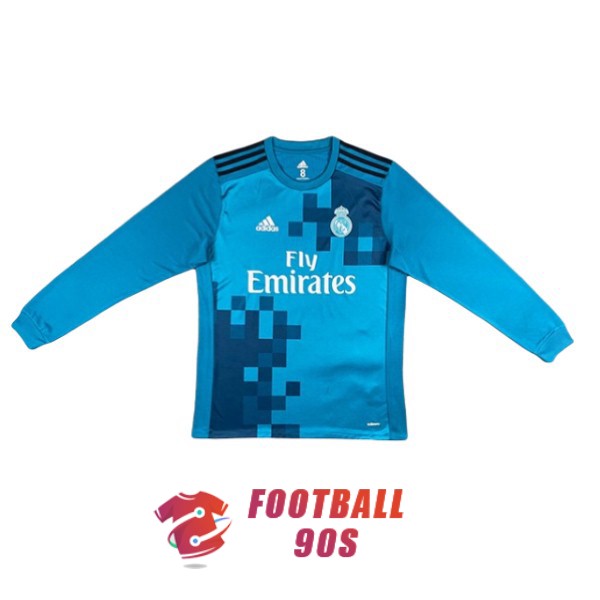 maillot real madrid vintage fly emirates third manche longue 2017-2018