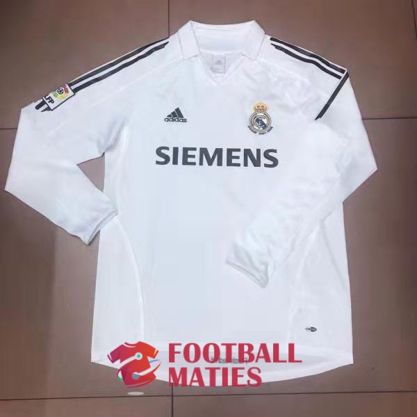 maillot real madrid vintage siemens domicile manche longue 2006